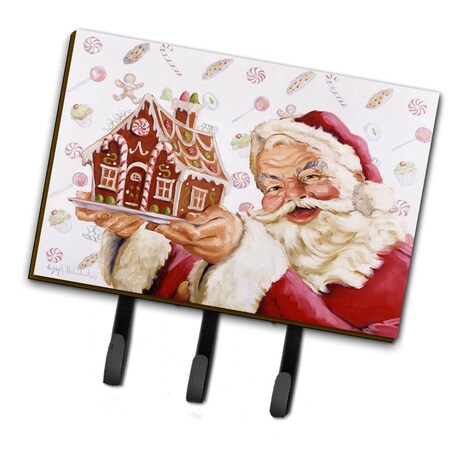 Carolines Treasures 6 x 2 x 9 in. Santa Claus A Home for the Holidays Leash or Key Holder PJH3006TH68